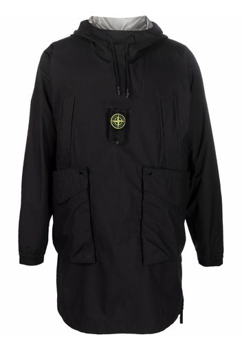 Stone Island Impermeabile con applicazione - Nero