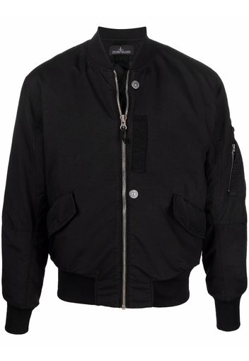 Stone Island Shadow Project quilted-lining bomber jacket - Nero