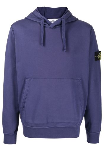 Stone Island Compass Badge logo hoodie - Blu