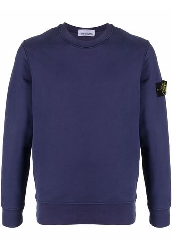 Stone Island Felpa girocollo con applicazione Compass - Viola