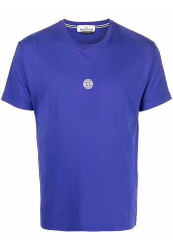 Stone Island graphic-print cotton T-shirt - Blu