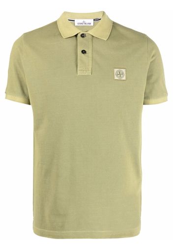 Stone Island logo-patch polo shirt - Verde