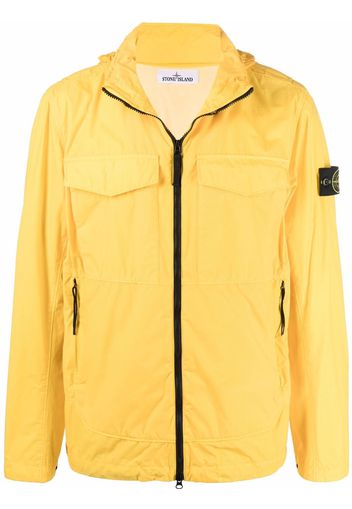 Stone Island Compass-patch zip-up jacket - Giallo