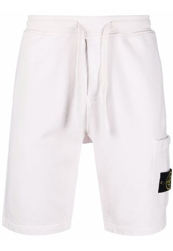 Stone Island logo-patch track shorts - Rosa