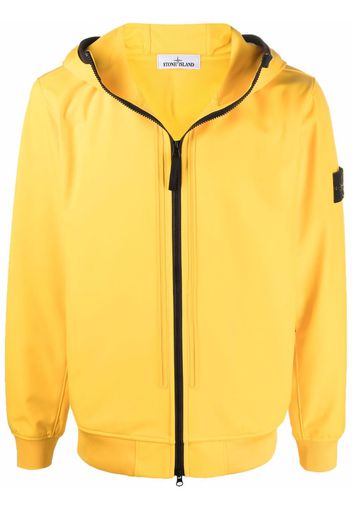 Stone Island Compass-patch hooded jacket - Giallo