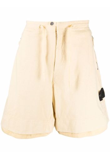 Stone Island Shadow Project speckled-cotton bermuda shorts - Toni neutri