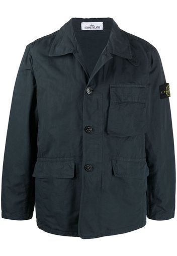 Stone Island patch-pocket shirt jacket - Blu