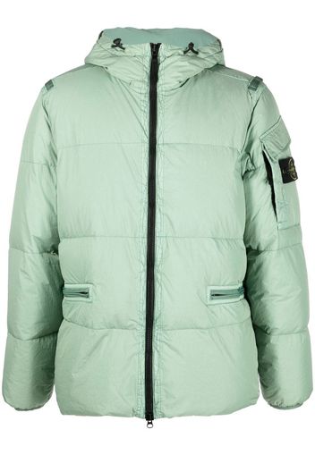 Stone Island Compass-patch padded jacket - Verde