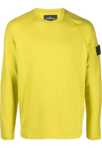 Stone Island Shadow Project logo-patch long-sleeved jumper - Verde