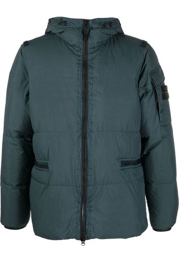 Stone Island Compass-patch padded jacket - Blu