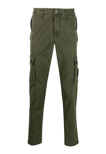 Stone Island Compass-patch cargo trousers - Verde