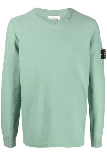 Stone Island Compass-patch crewneck jumper - Verde