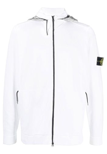 Stone Island Felpa con zip - Bianco