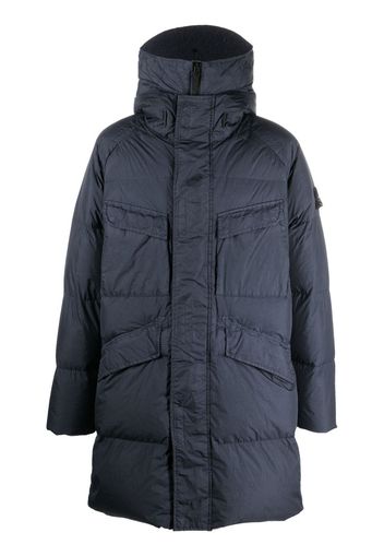 Stone Island Compass-motif down jacket - Nero