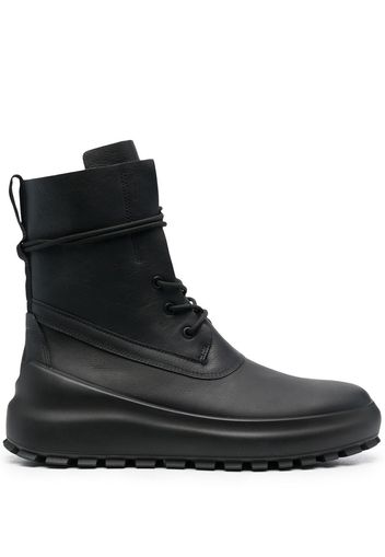 Stone Island Shadow Project lace up ankle boots - Nero