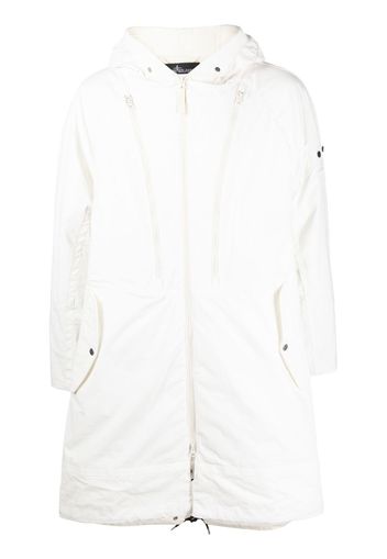 Stone Island Shadow Project hooded zipped coat - Bianco