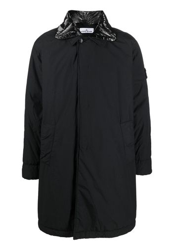 Stone Island Naslan detachable-collar padded coat - Nero