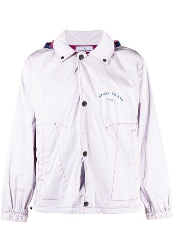 Stone Island Marina logo-print hooded jacket - Rosa
