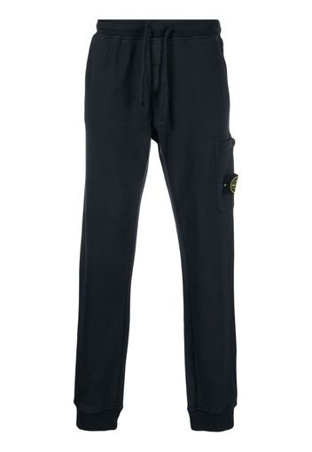 Stone Island logo-patch track pants - Blu