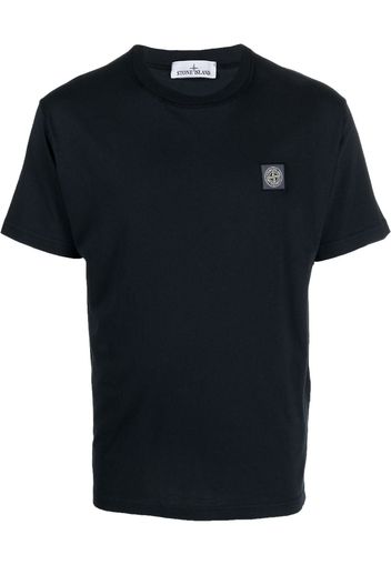 Stone Island logo-print short-sleeved T-shirt - Blu