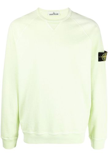 Stone Island Compass-patch crew-neck sweatshirt - Verde