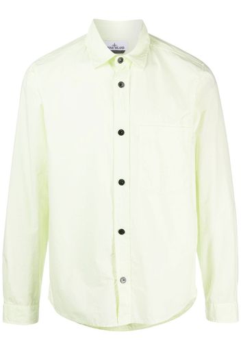 Stone Island long-sleeve cotton shirt - Verde