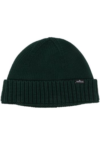 Stone Island Berretto ribbed-knit beanie hat - Verde