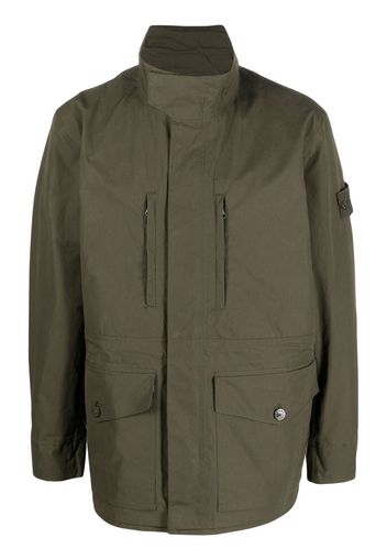 Stone Island Compass-patch long-sleeved jacket - Verde