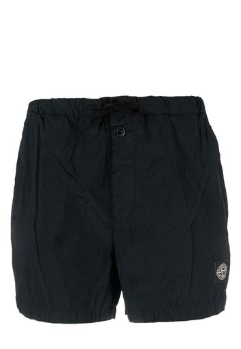 Stone Island logo-patch detail swim shorts - Blu