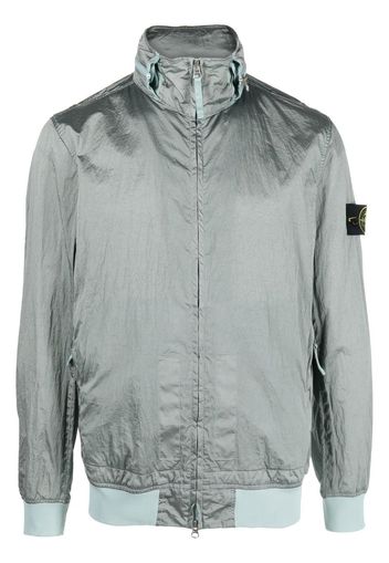 Stone Island Compass-patch long-sleeved bomber jacket - Grigio