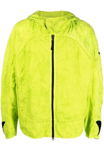 Stone Island Shadow Project crinkle-finish hooded jacket - Verde