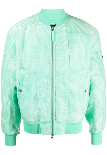 Stone Island Shadow Project Bomber con inserti a rete - Verde