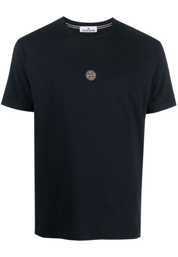 Stone Island logo-print cotton T-shirt - Blu