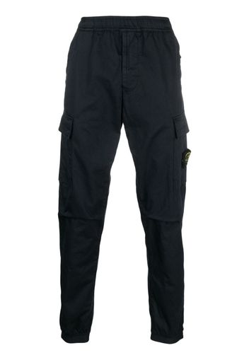 Stone Island Compass-patch cargo trousers - Blu