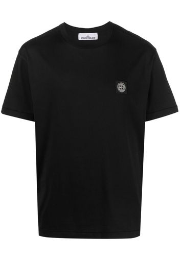 Stone Island Compass-patch cotton T-shirt - Nero