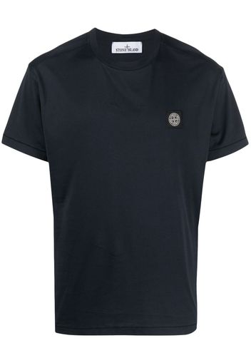 Stone Island Compass-patch cotton T-shirt - Blu