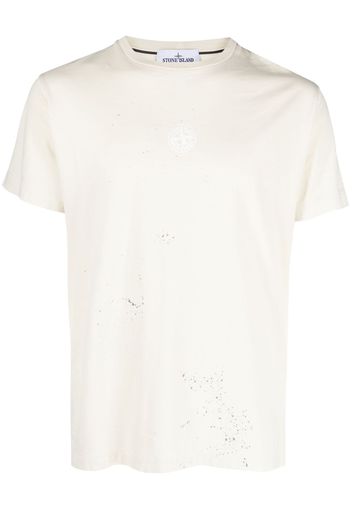 Stone Island T-shirt con stampa - Toni neutri