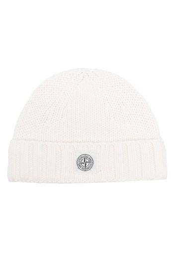 Stone Island logo-patch turn-up beanie - Toni neutri