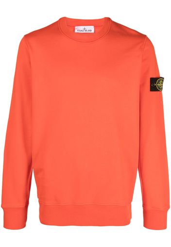 Stone Island Felpa girocollo con applicazione Compass - Rosso