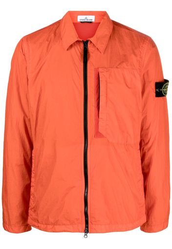 Stone Island Giacca leggera con applicazione Compass - Arancione