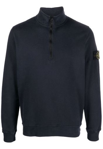 Stone Island Felpa con motivo Compass - Blu