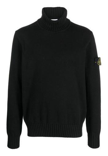 Stone Island Maglione con motivo Compass - Nero