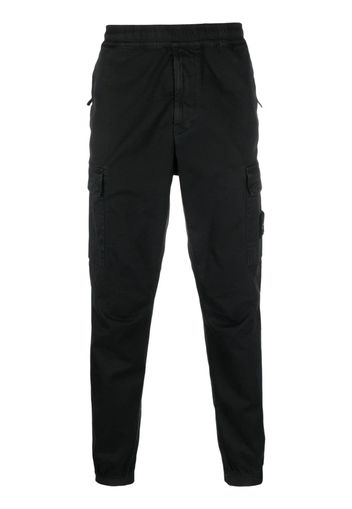 Stone Island tapered-leg cargo trousers - Nero