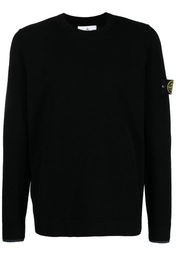 Stone Island Maglione con motivo Compass - Nero