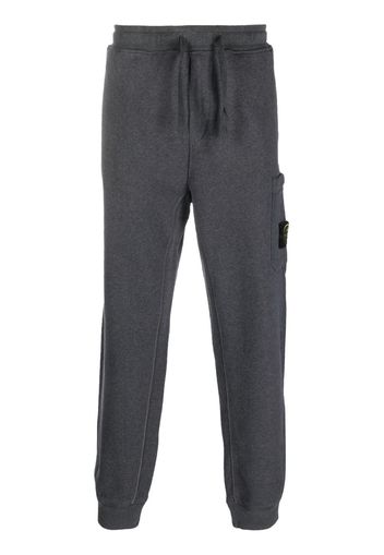 Stone Island Compass-motif cotton track pants - Grigio