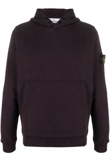 Stone Island Compass-motif cotton hoodie - Viola