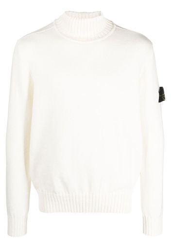 Stone Island Compass-motif roll-neck jumper - Toni neutri