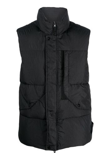 Stone Island Compass-patch padded gilet - Nero