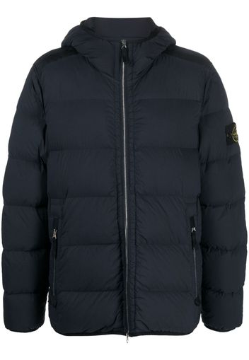 Stone Island Seamless Tunnel Down-TC hooded jacket - Blu