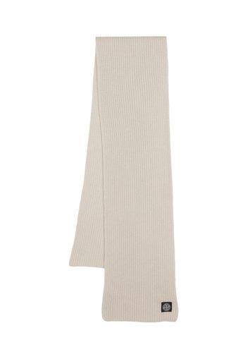 Stone Island Compass-patch virgin wool scarf - Toni neutri